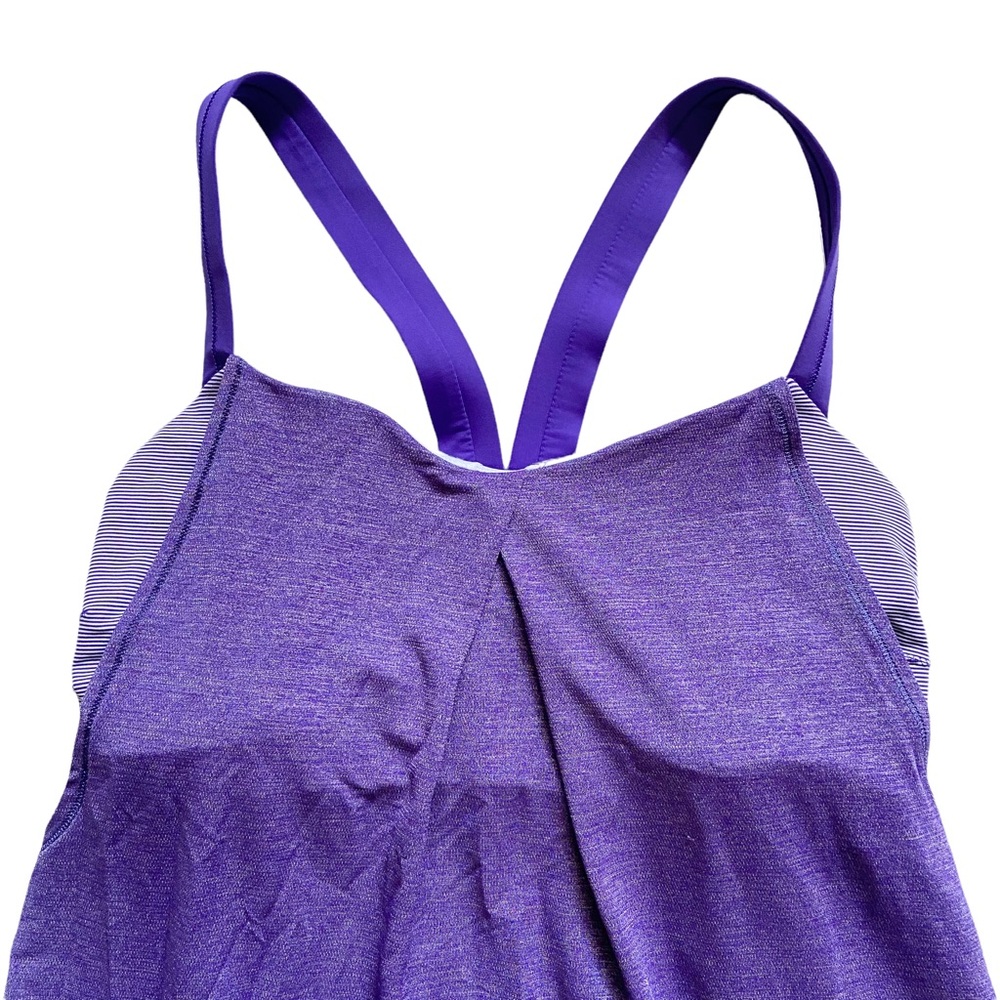 LULULEMON Rest Less Tank Top Athletic Wear Yoga Workout Size 8 Bruised Berry - Picture 2 of 14